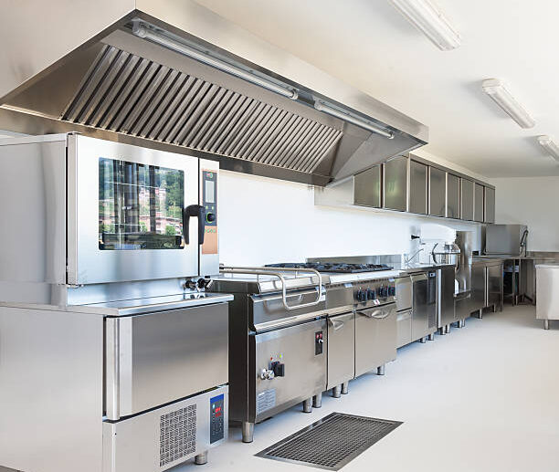 Professional kitchen in modern building